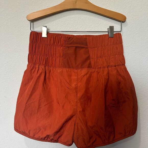 Free People Movement Way Home Shorts Burnt Orange Rust Color LIMITED EDITION S - Picture 6 of 7